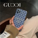 Gucci アイフォン13/12 pro max/12 pro/12/12 miniケースブランド gucci 刺繍付き かわいい グッチ iphone 11/11 pro/13pro maxソフトケース 手触り良い モノグラム iphone xr/xs/x/xs max ケース デニム スタイル 個性 レディース ファッション メンズ