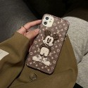 ルイヴィトン lv iphone13/12 pro/12 pro max/12スマホカバー かわいい 立体ミッキーマウス コラボ アイフォン11/11pro/11 pro max/se2カバー 贅沢 モノグラム レンズ保護 おしゃれ iphone xr/xs/x/xs maxソフトケース 大人気 レディース ファッション メンズ