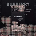 IPHONE 13/12mini/12 pro max/12 pro /12カバーケース バーバリー定番モノグラム 熊さん ブランド burberry アイフォン11Pro max /11pro/11フルカバー 大人かわいい 人気 おしゃれ アイフォン xr/xs/x/xs maxケース レンズカバー レディース メンズ