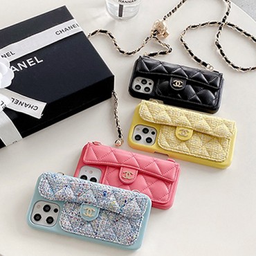 CHANEL シャネル ブランドIPHONE 14max/14pro/14保護カバー iphone13mini/13pro /13pro max /13ケース レザー製 チェーン付き 肩掛け アイフォンiphone 12/12 pro/12 pro max/12 miniカバー 可愛い ポケット付き  大人気 レディース愛用 高級