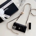 CHANEL シャネル ブランドIPHONE 14max/14pro/14保護カバー iphone13mini/13pro /13pro max /13ケース レザー製 チェーン付き 肩掛け アイフォンiphone 12/12 pro/12 pro max/12 miniカバー 可愛い ポケット付き  大人気 レディース愛用 高級