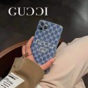 グッチ ブランド iphone 13/ 12 s/12 pro max/12pro ケース デニムスタイル アイフォン11pro/11 pro max/se2 ケース Gucci 柄刺繍 iphone xr/xs/x/xs max カバーケース ヨニーク 組み合わせ 耐久性 iphone8 plus/7 plus/8/7 ケース 綺麗 お洒落 レディース向け