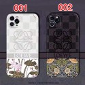 ロエベ Loewe ブランド  iphone 13/12 pro max/12pro/12ケース 蓮の花柄 きれい プリント アイフォン11/11pro/11 pro max/se2 ケース 復古スタイル おしゃれ レディース iphone xr/xs/x/xs maxケース ジャケット型 メンズ ファッション