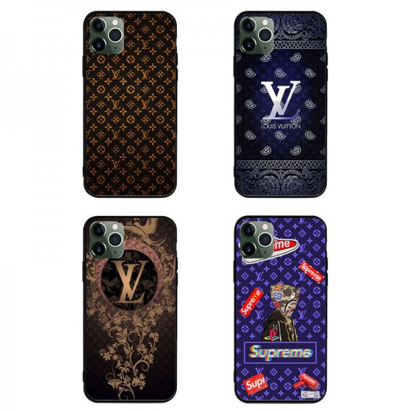 LV SUPREME コンボ オーダーメイド風 iphone 12mini/12pro max/11ケース 迷彩 ブランド 靴 ルイヴィトン アジア風 モノグラム 背面ガラス 花蝶柄 シュプリーム ジャケット型 手作りきらきら xperia 1III/10III/5ii/1ii/10ii Galaxy s21/S20/a51/a30/note20/note20 ultraケース 全機種対応 ins風 AQUOS Zero5G Basic/R5G/sense4 huawei p40 レディース 