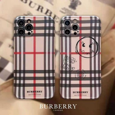 バーバリー iphone 13/12 mini/12 pro max/11 pro max/se2ケース 可愛い burberry チェック柄 落書き ブランド モノグラム アイフォン12/12 pro/11/11 pro/x/xs/xr/8/7カバー 芸能人愛用 レディース