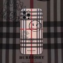 バーバリー iphone 13/12 mini/12 pro max/11 pro max/se2ケース 可愛い burberry チェック柄 落書き ブランド モノグラム アイフォン12/12 pro/11/11 pro/x/xs/xr/8/7カバー 芸能人愛用 レディース