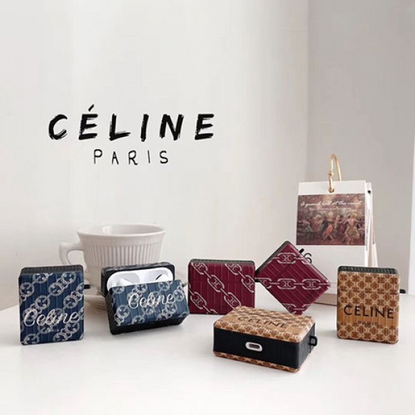 セリーヌ AirPods1/2/3/pro ブランド 花柄 プリント かわいい Airpods pro収納ケース CELINE ハイブランド エアーポッズ プロ 高品質 携帯便利 紛失防止 メンズ レディース愛用