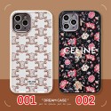 セリーヌ iphone 12 mini/12 pro max/11 pro max/se2ケース ブランド CELINE モノグラム 黒白色 華風 ロゴ 衝撃吸收 オシャレ 高弾性 アイフォン12/12 pro/11/11 pro/x/xs/xr/8/7カバー レディース