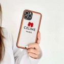 セリーヌ iphone 12mini/12pro max/11 pro maxケース ブランド 可愛い 結び目 CELINE ボウノット 四角保護 3D シリコン アイフォン12/12 pro/11/11 pro/x/xs/xr/8/7カバー レディーズ向け