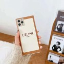 セリーヌ iphone 12 mini/12 pro max/11 pro max/se2ケース 個性風 ブランド シンプル CELINE レザー 矩形型 セレブ愛用 アイフォン12/12 pro/11/11 pro/x/xs/xr/8/7カバー メンズ レディース