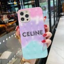 セリーヌ iphone 12 mini/12 pro max/11 pro max/se2ケース 可愛い ブランド CELINE グラデーション モノグラム 韓国風 四角保護 アイフォン12/12 pro/11/11 pro/x/xs/xr/8/7カバー ファッション レディーズ 三色