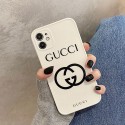 グッチ iphone 12 mini/12 pro max/11 pro max/se2ケース ソフト GUCCI  モノグラム ブランド 韓国風 シリコンケース ロゴ 単純 ホワイト色 かわいい セレブ愛用 アイフォン12/12 pro/11/11 pro/x/xs/xr/8/7カバー レディース