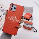 エルメス ブランド iphone12pro/12mini/12pro max/11/11 pro/11 pro maxケース かわいい スーツケース型 エアーポッズ プロ HERMES 四角保護 AirPods 1/2/3/proケース 収納可能 iphone x/xr/xs/xs maxケース 四角保護 アイフォン12/11/se2/8 plus/7ケース ファッション レディース