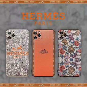 エルメス ブランド iphone 12/12 pro/12 pro max/12 miniケース ins風 花葉柄 モノグラム HERMES iphone11/11pro/11pro maxケース シンプル 安い 保護 アイフォンse2/x/xs/xr/8/7ケース レディース