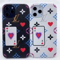 LV ポーカー柄 iphone 12 mini/12 pro max/11 pro max/se2ケース シンプル ブランド ルイヴィトン 花モノグラム 2021 春先会見スタイル Monogram インスタ風 アイフォン12/12 pro/11/11 pro/x/xs/xr/8/7/6カバー 携帯スマホケース レディース愛用