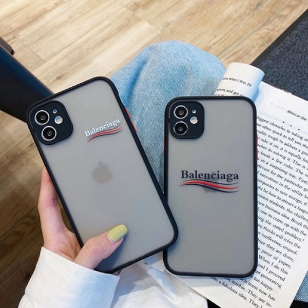 バレンシアガ iphone 12 pro/12 mini/12 pro max/11 pro/11 pro maxケース ブランド クリアケース モノグラム balenciaga シンプル ソフト 衝撃吸收 シリコン アイフォン12/11/x/xs/xr/8/7/se2カバー メンズ レディース