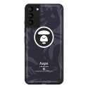 Aape ブランド Galaxy s21/21+/21ultra/s20ケース カモフラージュ色 個性 猿頭 iphone 12 mini/12 pro max/11 pro max/se2カバー レザー エーエイプ A Bathing Ape ステッチ メンズ レディース愛用