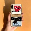 MiuMiu ブランド iphone 12 pro/12 mini/12 pro maxケース ミュウミュウ Burberry モノグラム CDG 心柄 LV クリアケース iPhone 11 pro/11 pro max/SE2スマホケース Prada ジャケット型 D&G 芸能人愛用 四角保護 アイフォン12/11//x/xs/xr/8/7/6カバー レディース