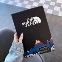 ブランド ザノースフェイスiPad pro 12.9インチ（3/4世代）保護カバー  高速道路柄 the north faceアイパッドプロ11インチ（1/2世代）ケース 手帳型 スタンド可 iPad air1/2/3ケース 山柄 iPad 5/6/7/mini3/4/5ケース シリコン ソフトカバーペア揃い