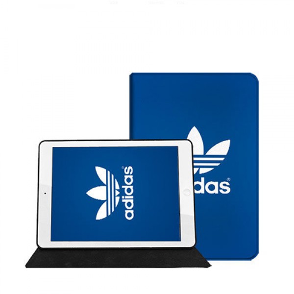 Adidas ブランド ipad pro 2021/pro 2020/8/air4 12.9/11inchesケース トレフォイル柄 iPad mini 4/5カバー 青色 アディダス ipad 5/6 9.7インチ 激安 全機種対応 モノグラム ダミエ アイパッドプロ/6/5/4/3/2ケース 手帳型 安い オーダーメイド メンズ レディース