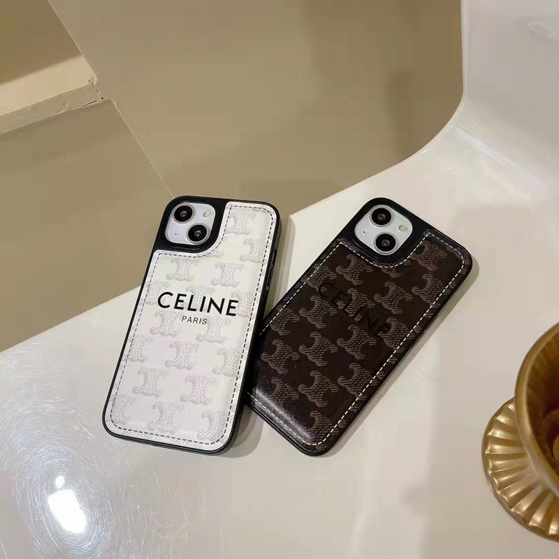 オシャレ Celine アイフォン13promax/13pro/13ケースブランド 柔らかい 革製 耐衝撃