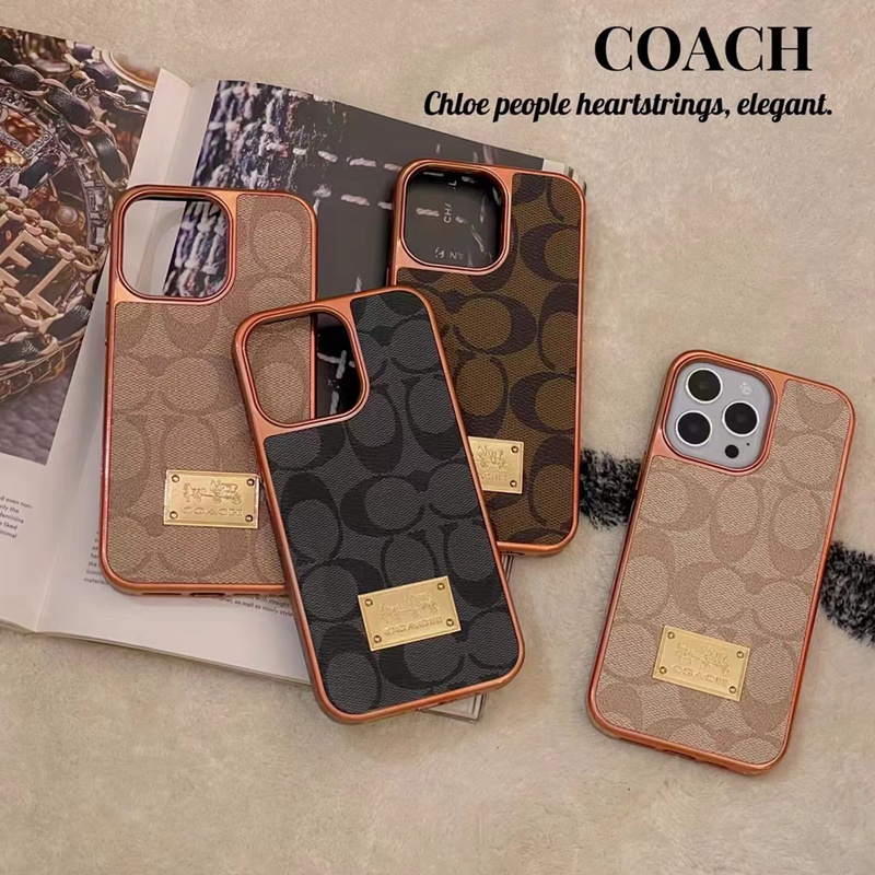 ブランド アイファン14pro/14plusケース COACH