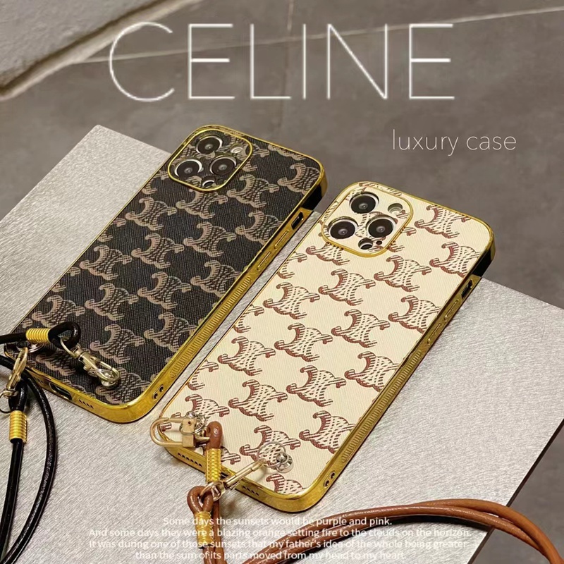 CELINE ブランド アイフォン14pro/13pro maxケース