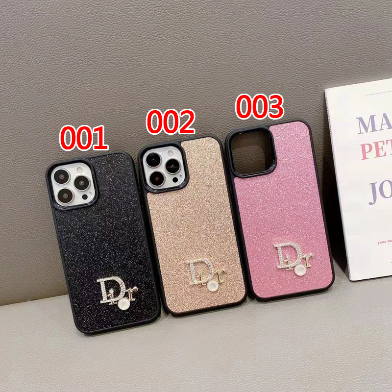 Diorブランドiphone13pro/12mini/12pro/11pro maxスマホカバーダイヤモンドロゴ輝き