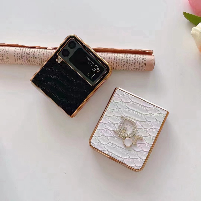 dior ブランド Samsung ギャラクシーz flip3 純正カバー