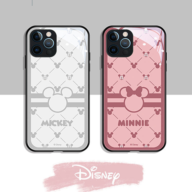 ペア揃いdisney Iphone13mini 13pro 13pro Max玻璃ケース保護性高い アイフォン12mini 12pro Maxフルカバー 経典 漫画柄 カワイイ 激安