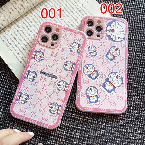 グッチ＆Doraemon 漫画風 iphone13mini/13pro/13pro max携帯カバー 少女感満点