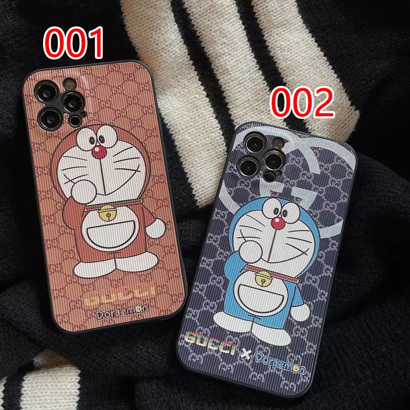 グッチiphone13pro/13pro maxケース 個性デザイン 高品質 Doraemon 