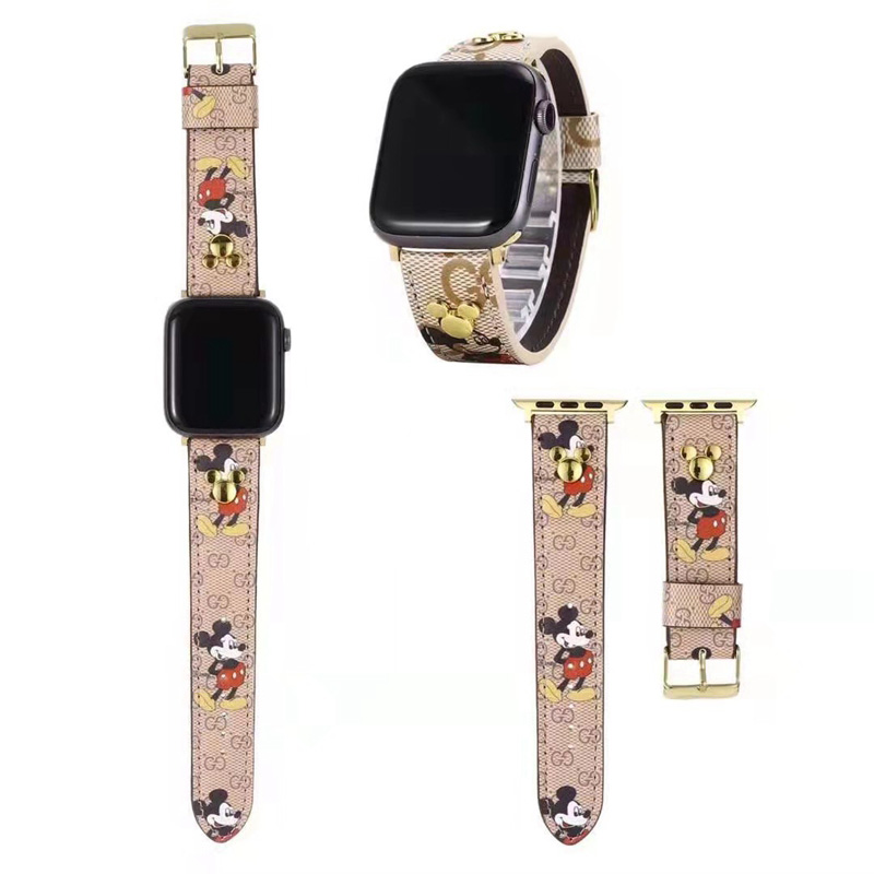 グッチコラボ Disney apple watch SE 交換ストラップ 高品質 面白い 