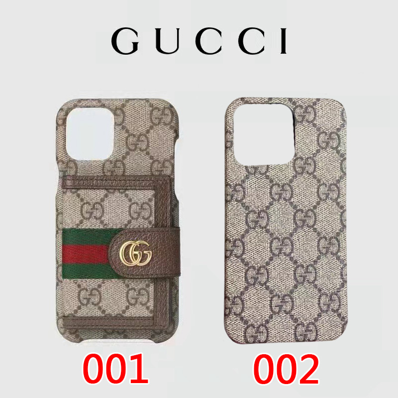 ブランドGucci iPhone13proスマホケース Gucciアイフォン13Pro max/13革カバー 経典モノグラム