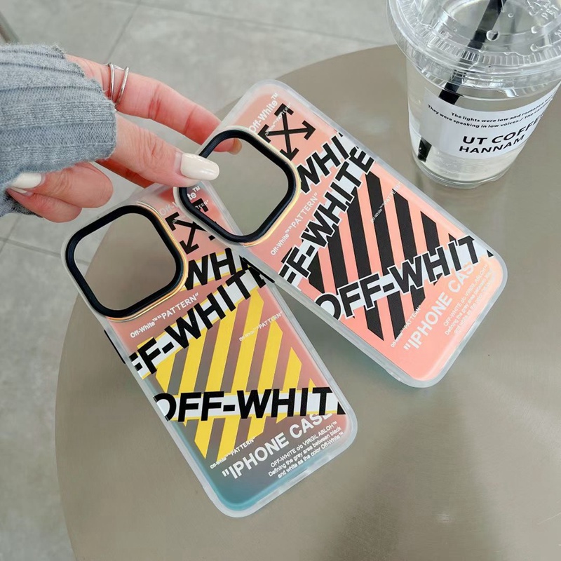 Off-White アップル13Pro maxケース 落下保護