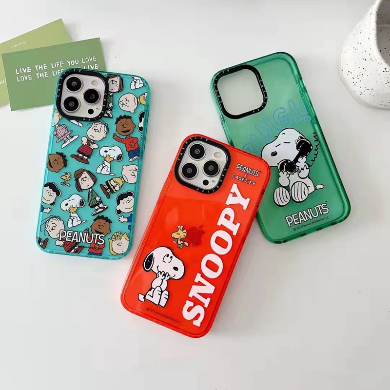 Snoopy アイフォン13pro/13miniカバー 半透明 TPU 