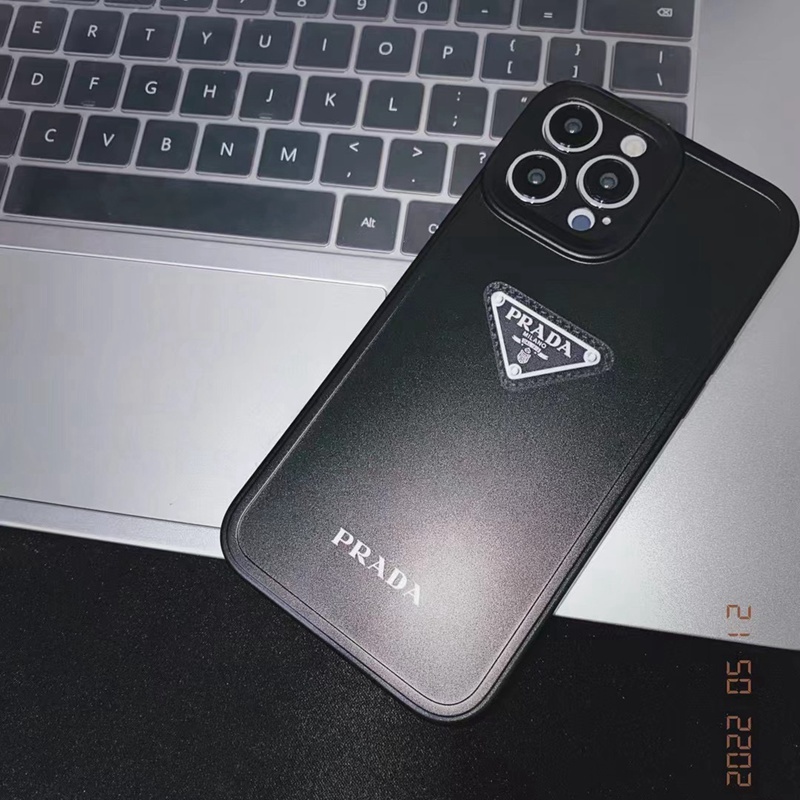 Prada アイフォン13pro maxケース ブランド 黒色 