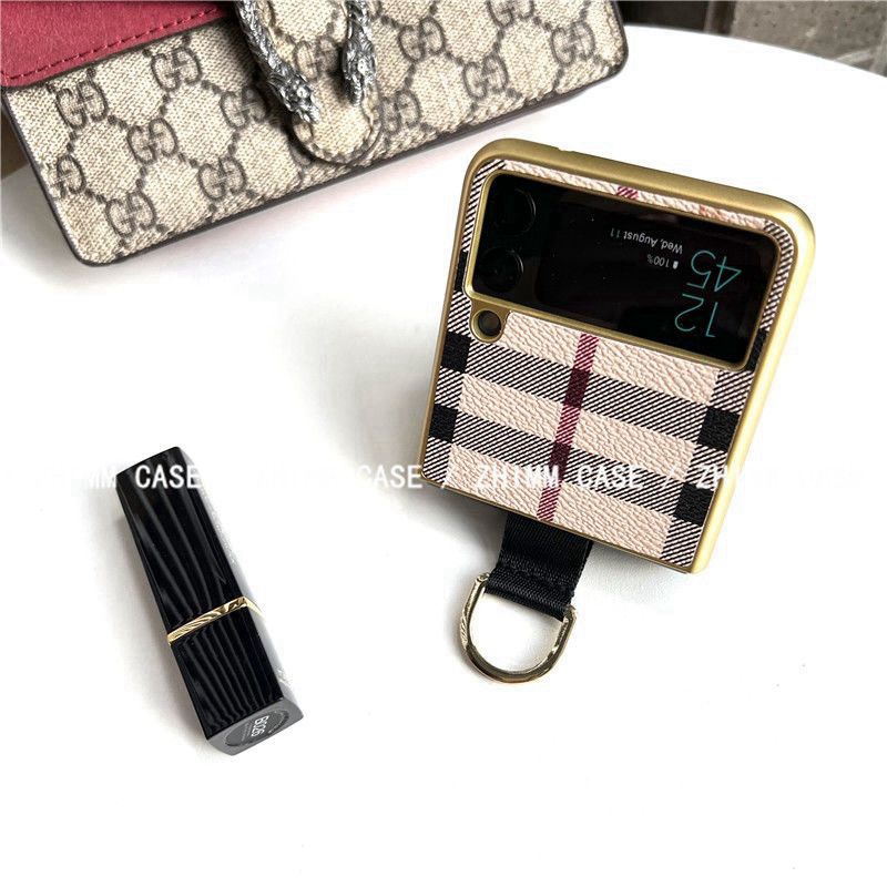  BURBERRY ブランド GALAXY Z Flip3スマホカバー 