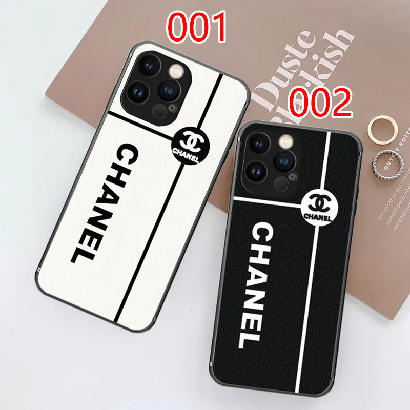 Chanel/シャネルiphone13mini/13Promaxスマホケース黒白調注目され