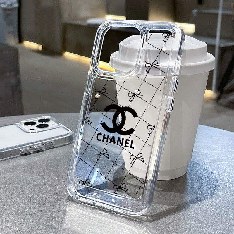  CHANEL 蝶結び柄 アイフォン14pro max/14カバー