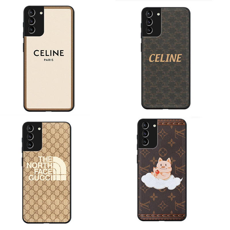 CELINE Galaxy s21/s21ultra/s21+ケースブランド 上質レザー 男女兼用 ルイヴィトン経典柄