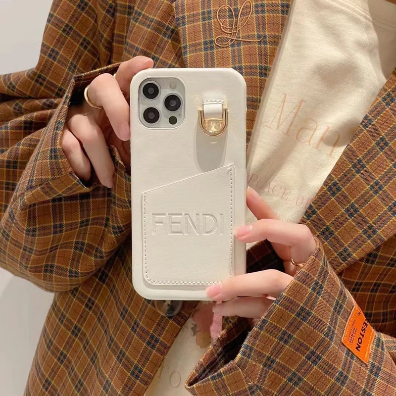 ブランド fendi アイフォン13pro革製ケース 落下保護 