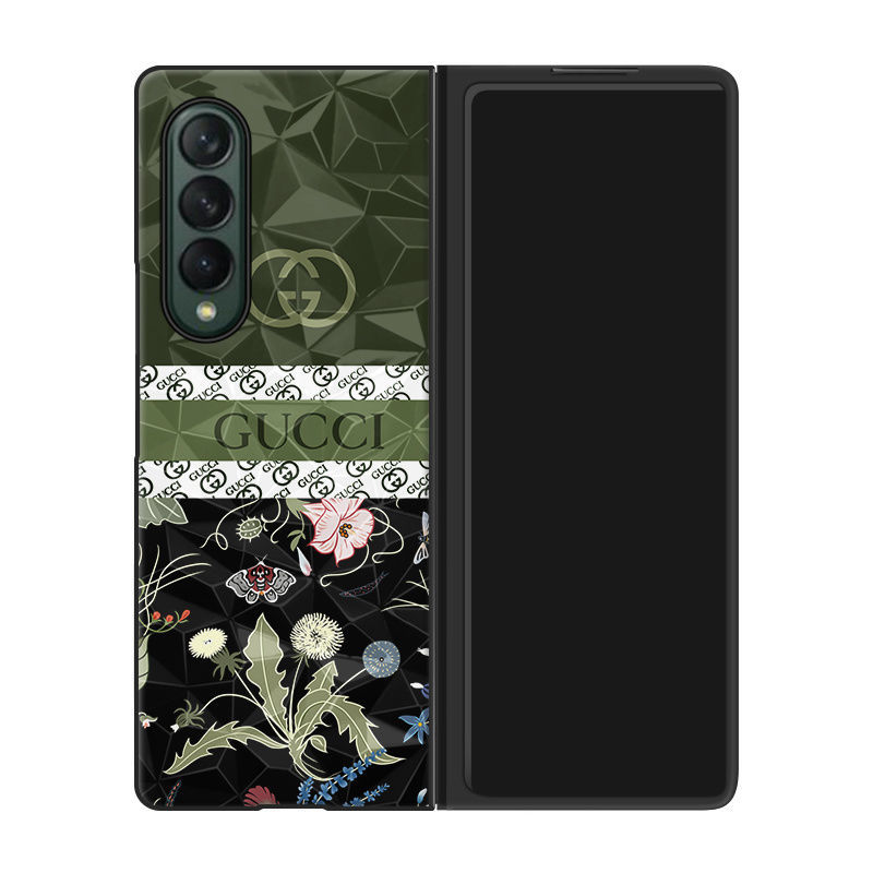 ハイブランド Gucci galaxy zfold3カバーケース キレイ花柄 ファッション 高級感 