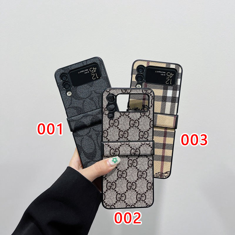 GucciサムスンZ Flip3スマホカバー 上質レザー 高級感