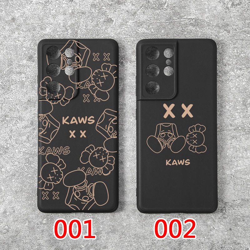 KAWS ブランド GALAXY S22/S22+/S22ultraスマホカバー マット調 質感