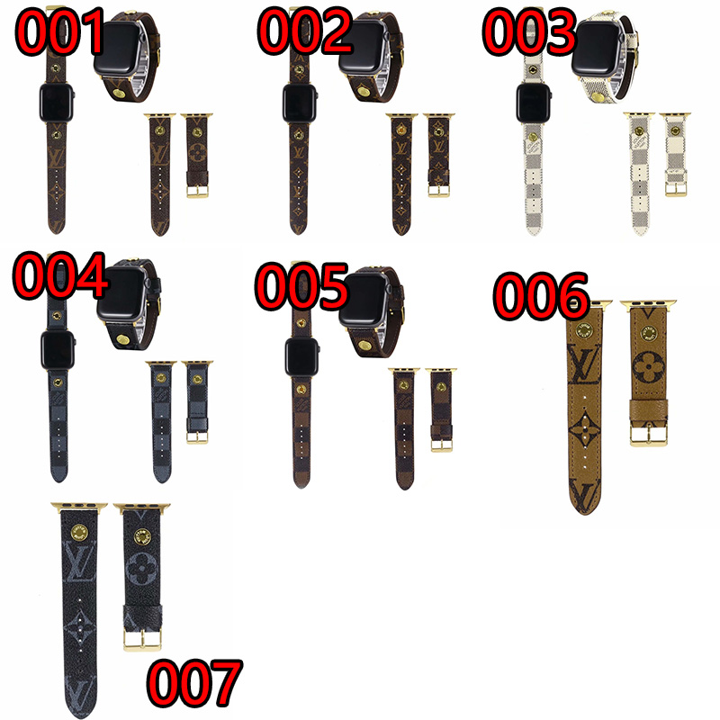 lv ブランドapple watch 6/se 革バンド 柔らかい 快適 