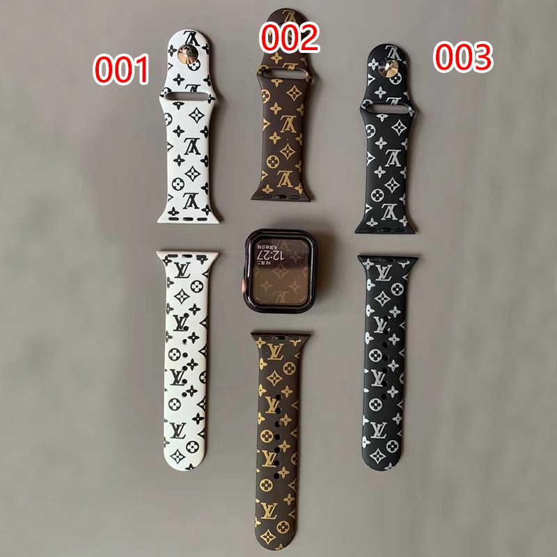  lv人気モノグラム柄 apple watch通用バンド ファッション 軽量 頑丈  