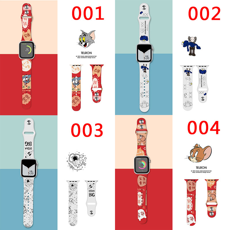 カウズ APPLE WATCH 6 交換バンド 漫画柄 おしゃれ