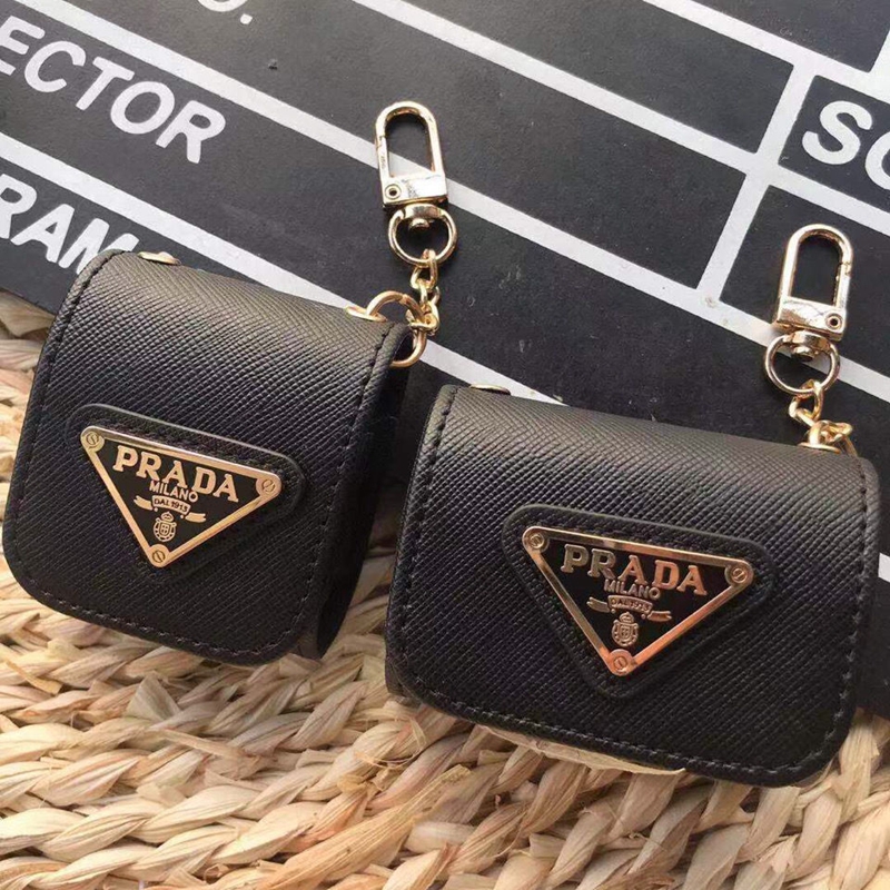  prada エアーポッズ 3/proケース ブランドワッペン付き 高級感 シンプル 