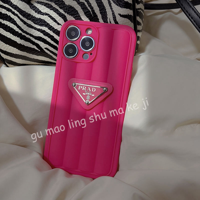 ブランド prada アイフォン13pro maxカバー 可愛い バラ色 